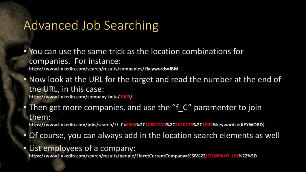 advanced job searching