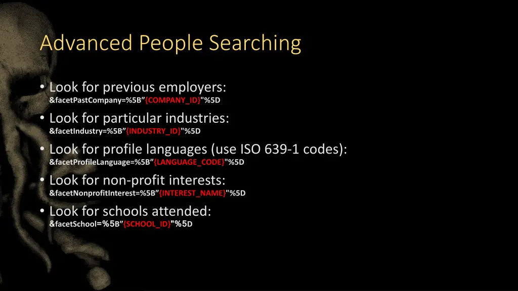 advanced people searching
