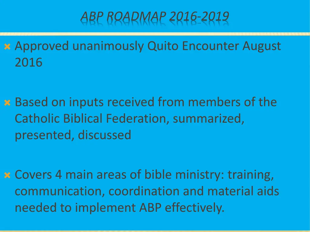abp roadmap 2016 2019