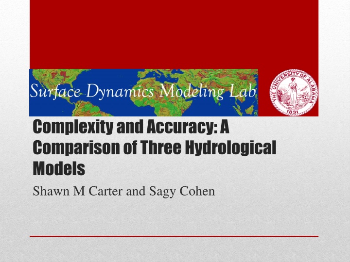 complexity and accuracy a comparison of three