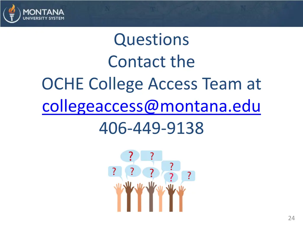 questions contact the