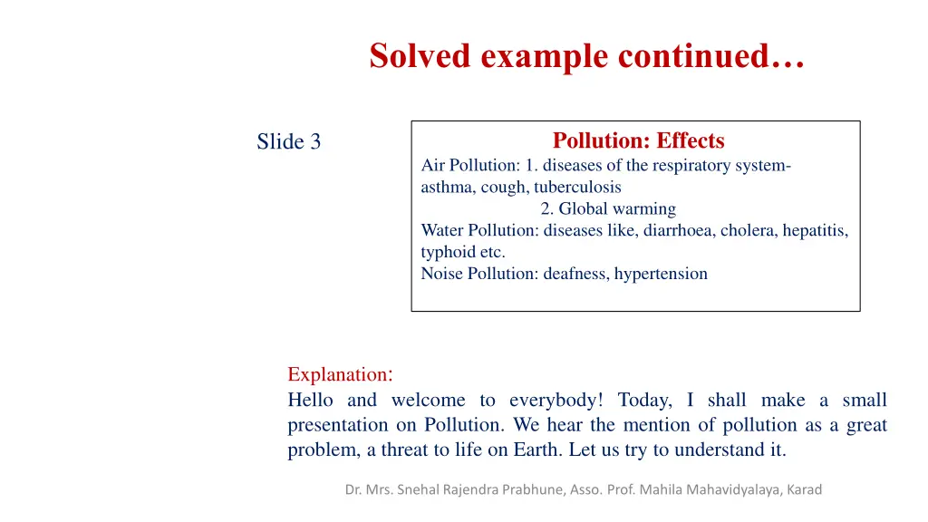 solved example continued 1