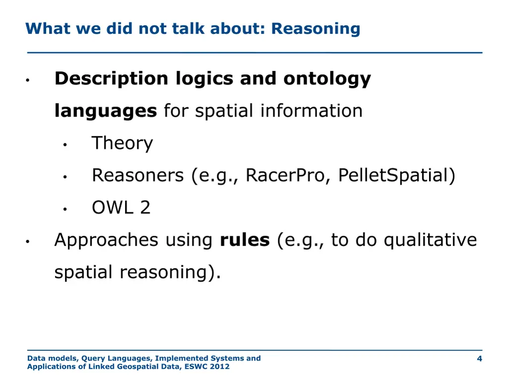 what we did not talk about reasoning