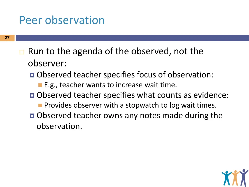 peer observation