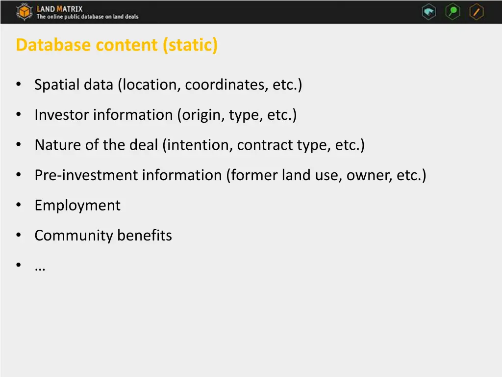 database content static