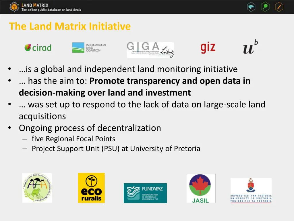 the land matrix initiative