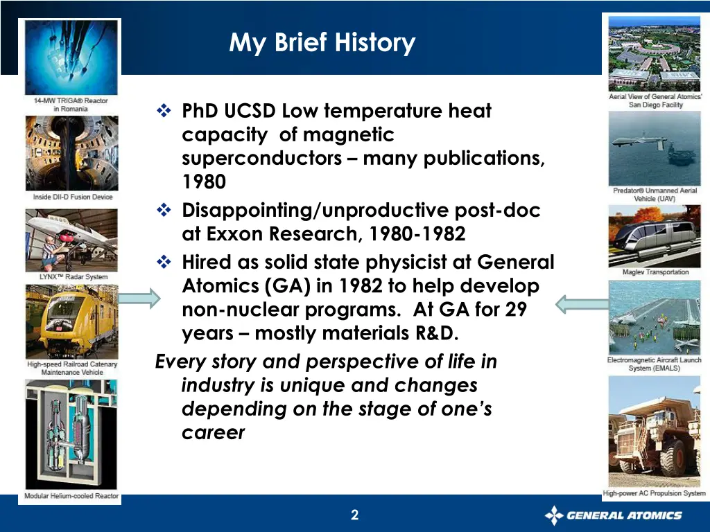 my brief history