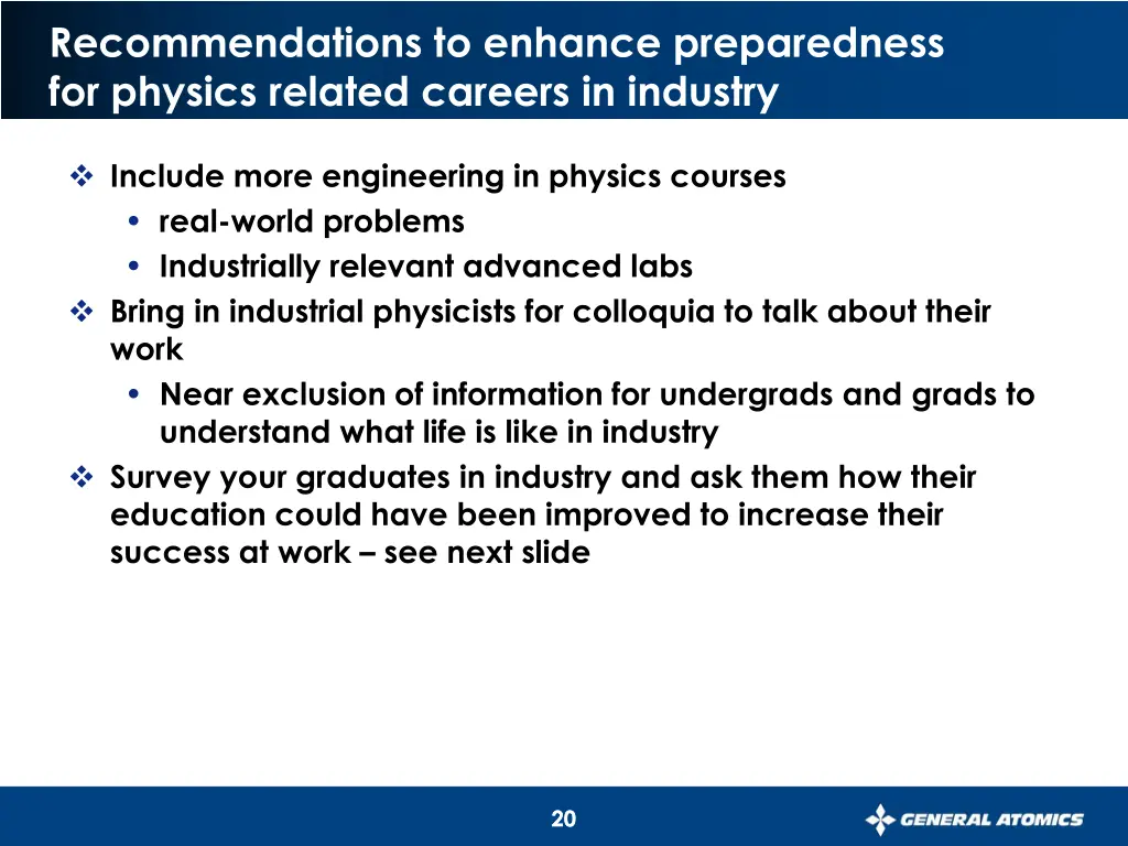 recommendations to enhance preparedness 3