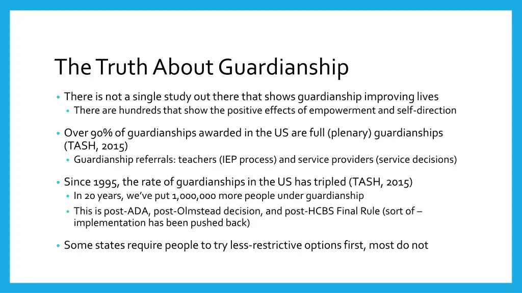 the truth about guardianship