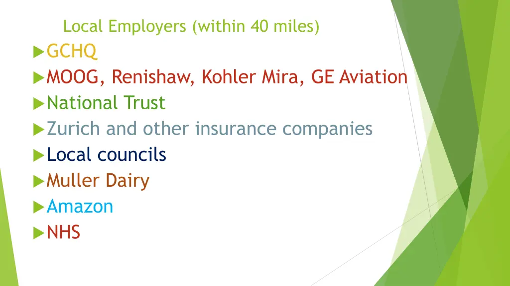 local employers within 40 miles gchq moog