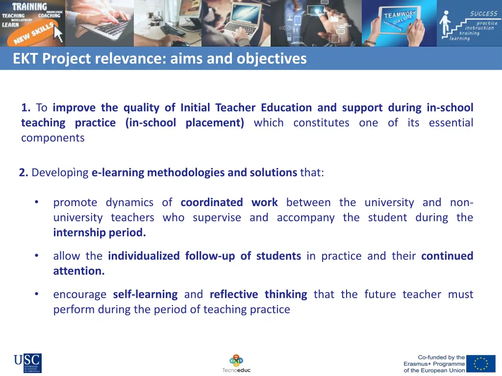 ekt project relevance aims and objectives