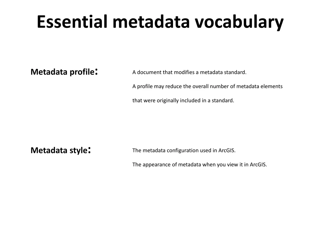 essential metadata vocabulary 1