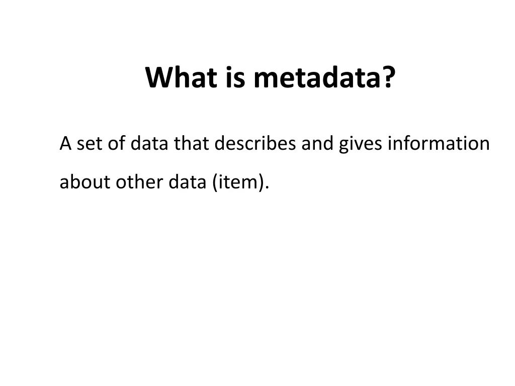 what is metadata 3