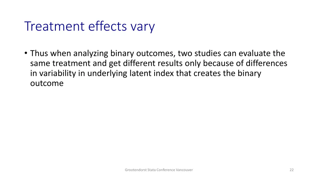 treatment effects vary