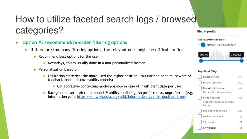 how to utilize faceted search logs browsed 9