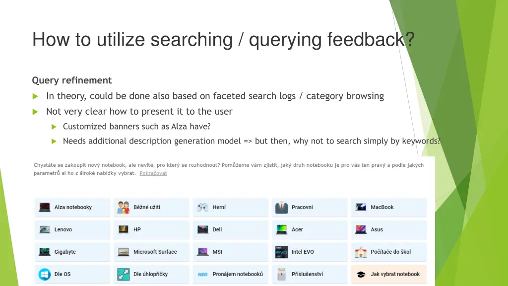 how to utilize searching querying feedback 2