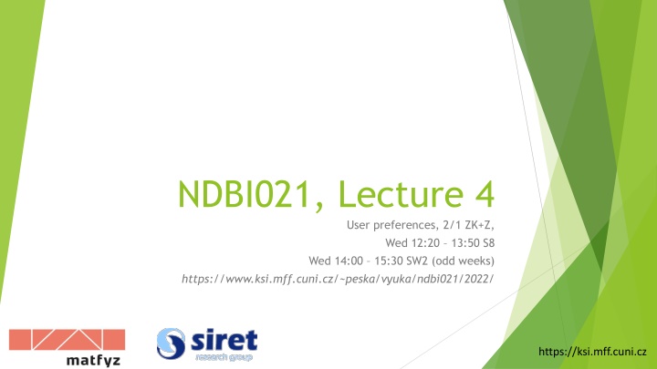 ndbi021 lecture 4