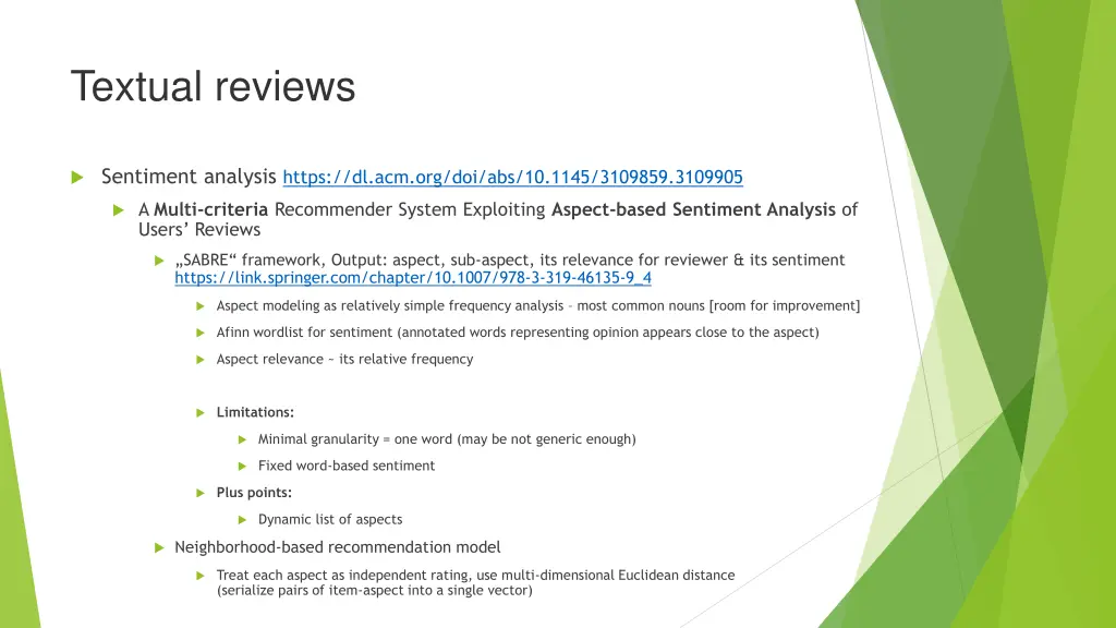 textual reviews 2