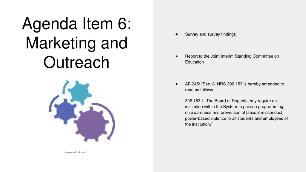 agenda item 6 marketing and outreach