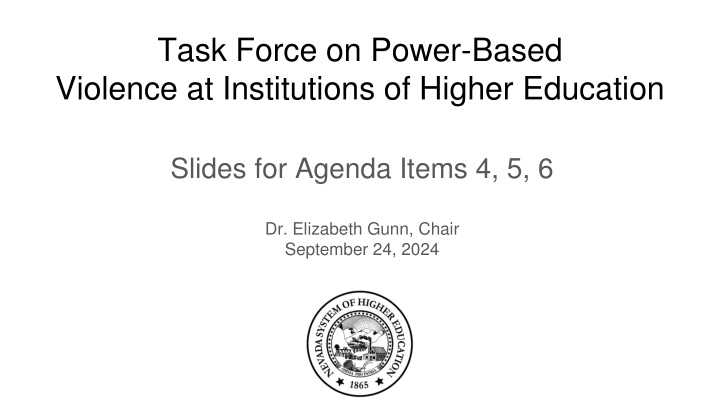 task force on power based violence