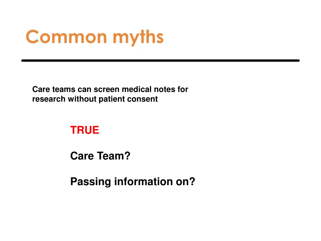 common myths