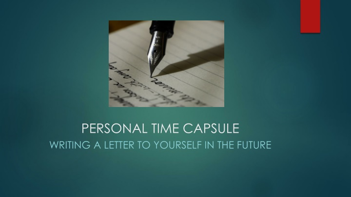 personal time capsule writing a letter