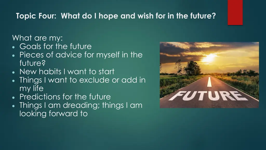 topic four what do i hope and wish