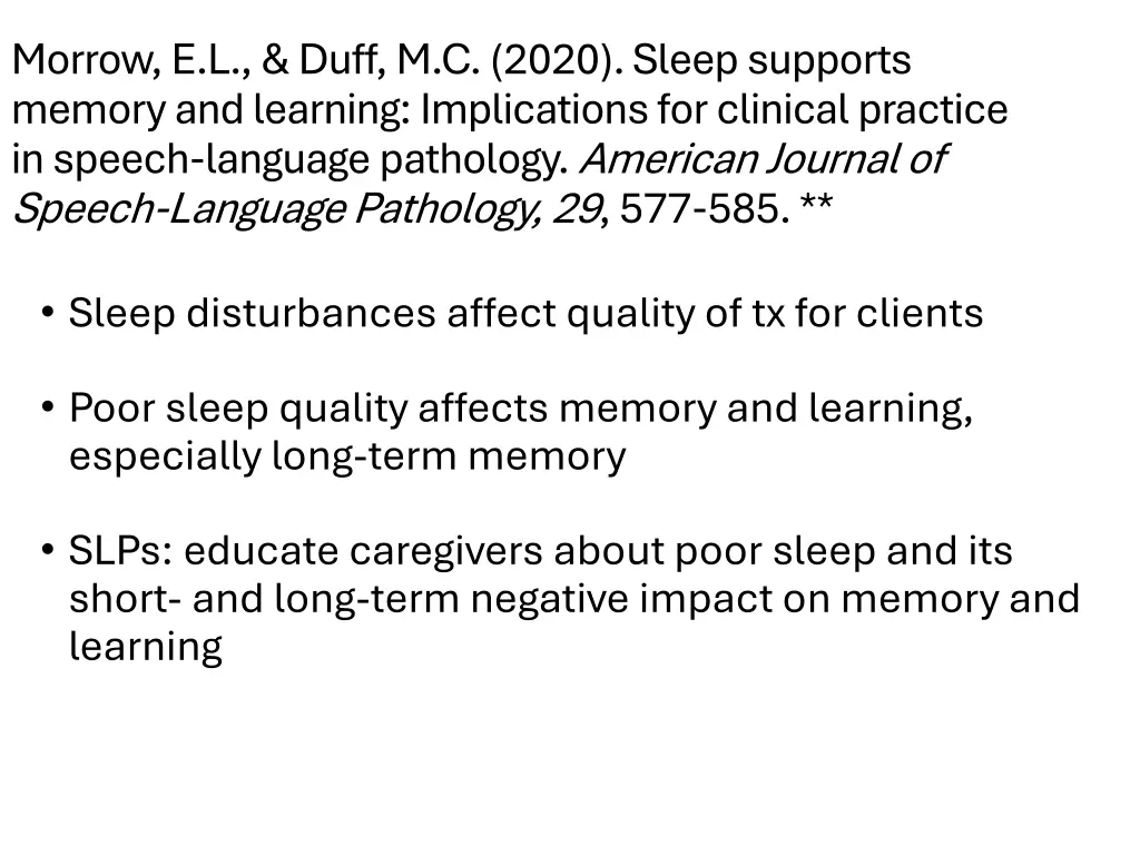 morrow e l duff m c 2020 sleep supports memory