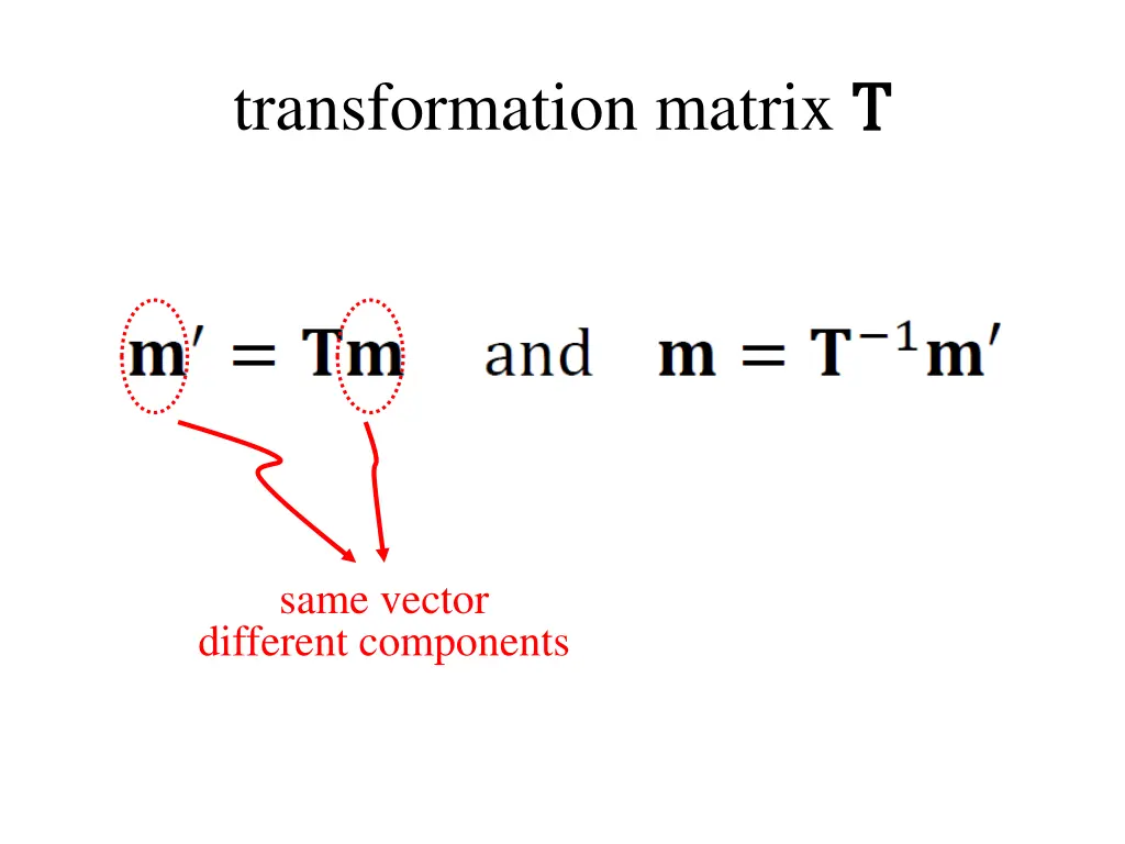 transformation matrix t t 1