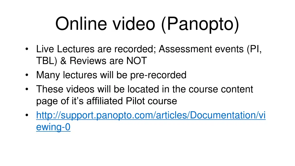 online video panopto