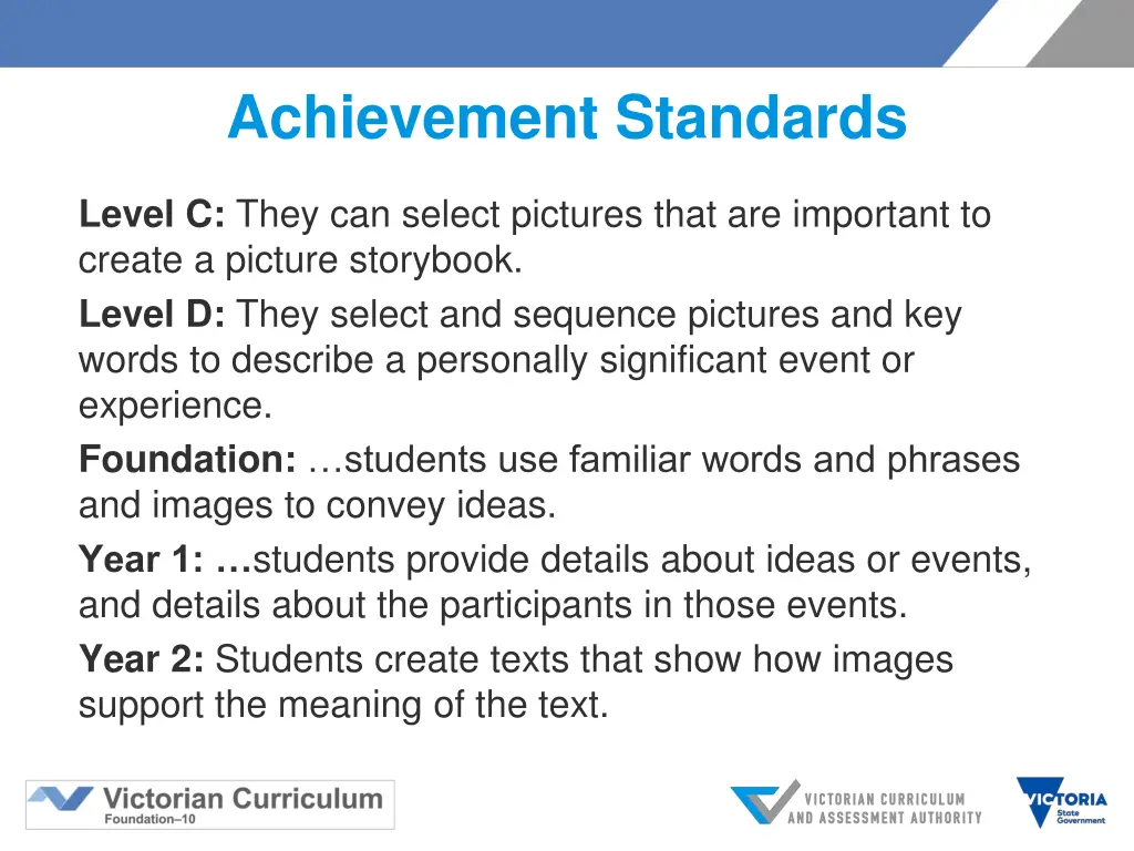 achievement standards