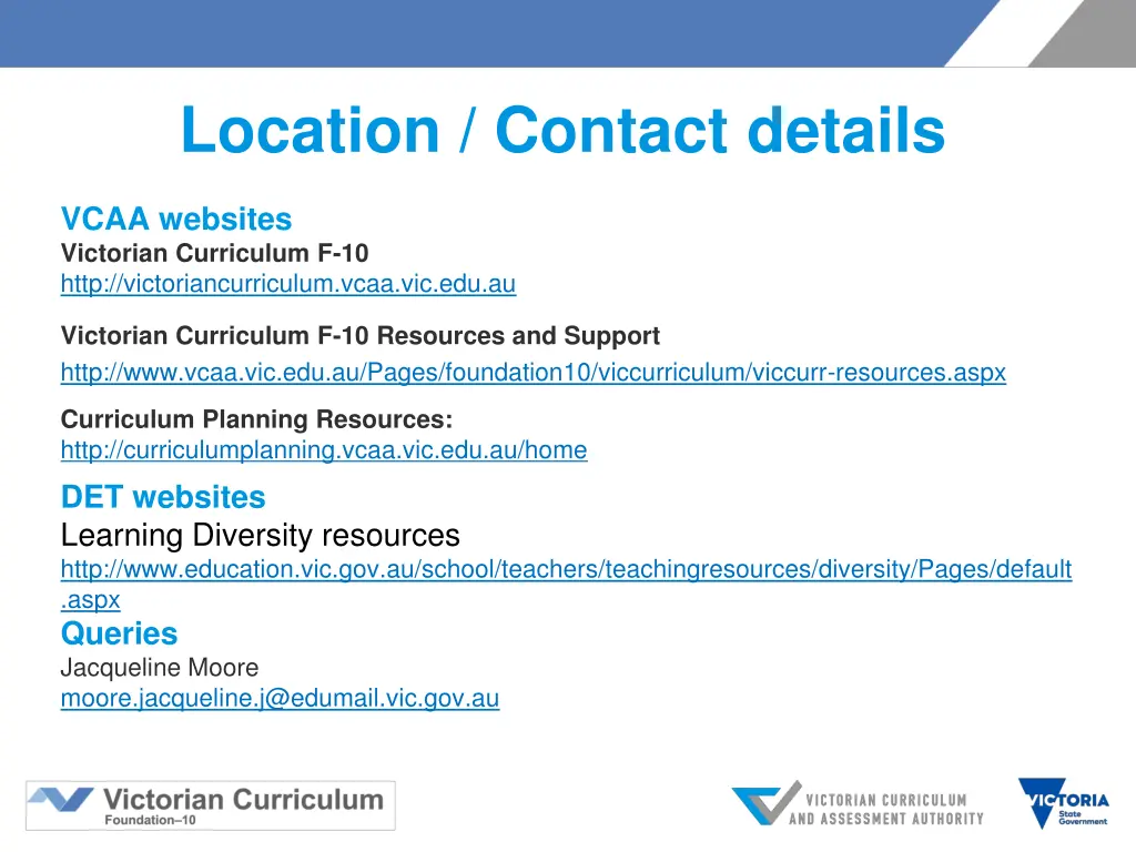 location contact details