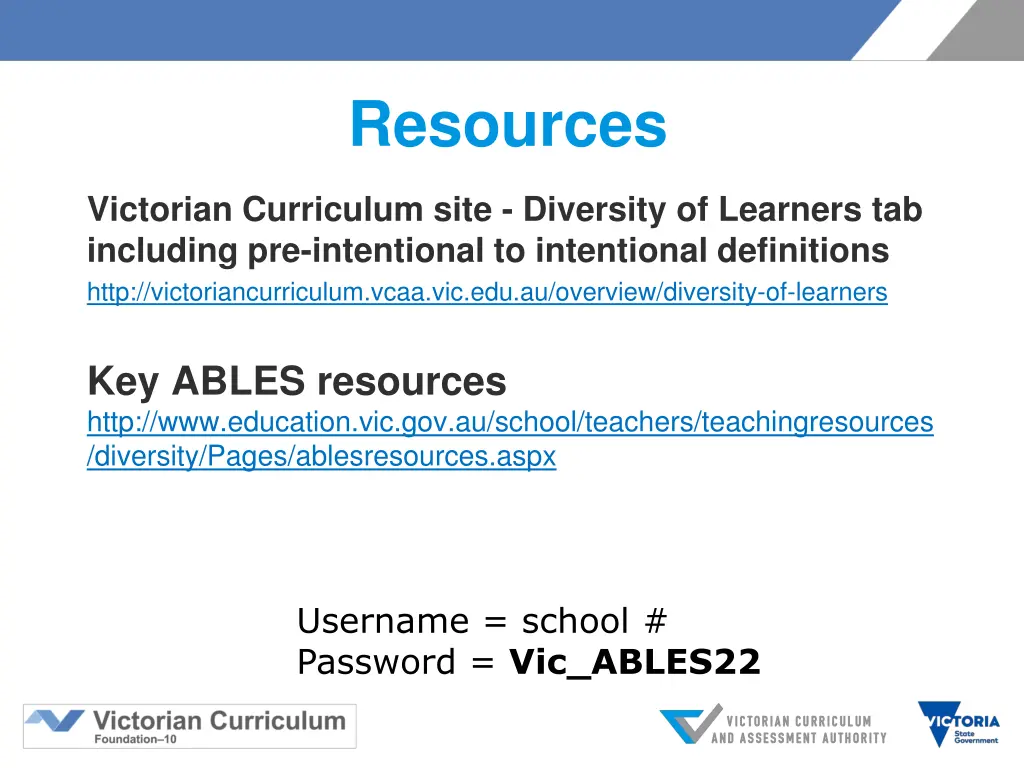 resources