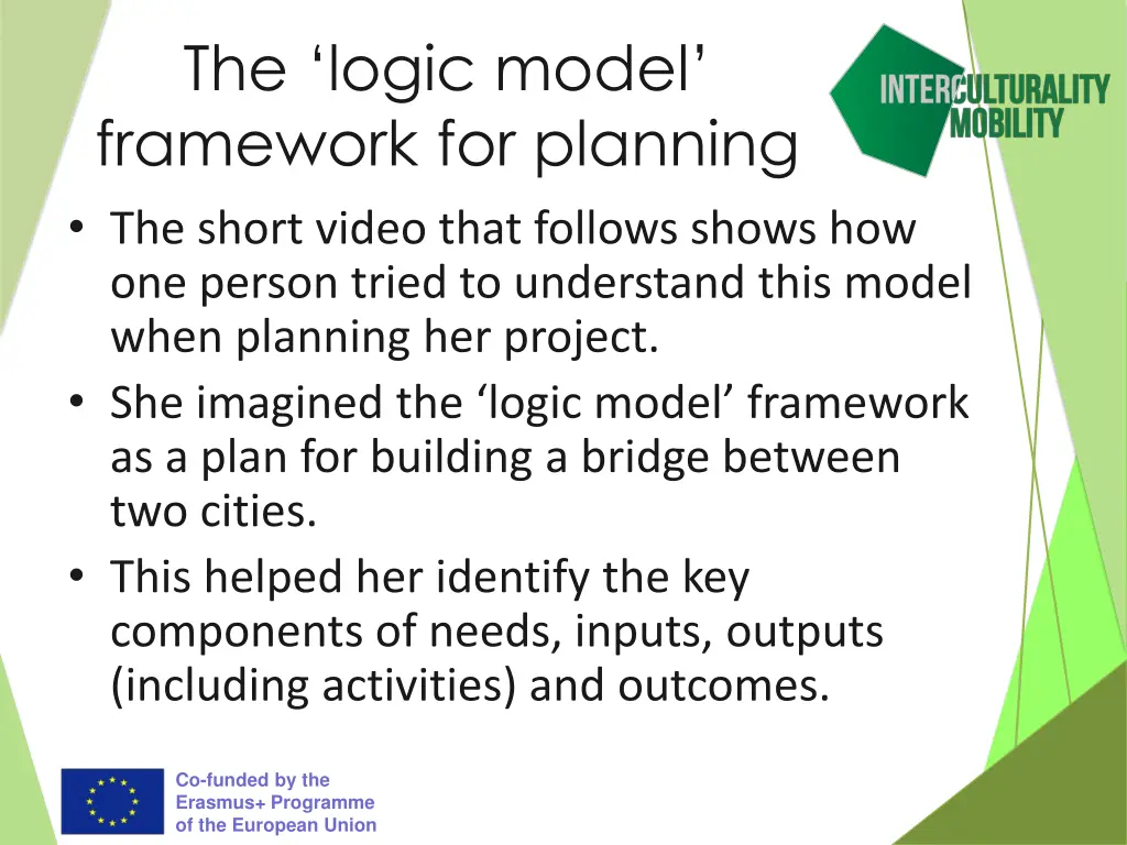 the logic model framework for planning the short
