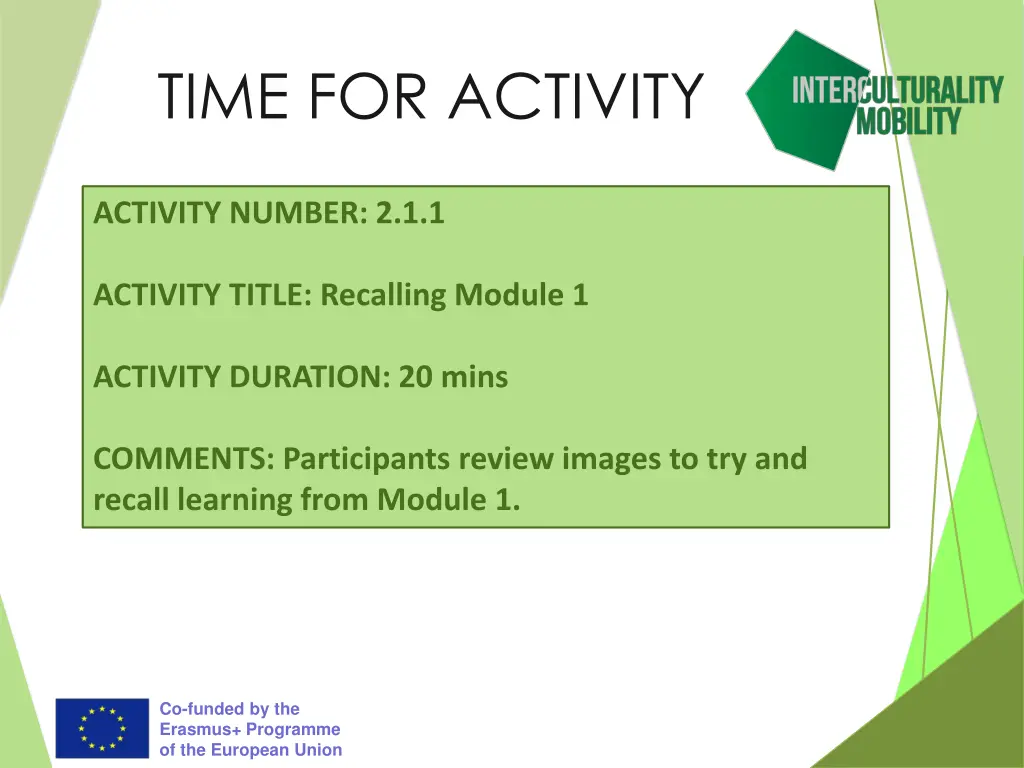time for activity