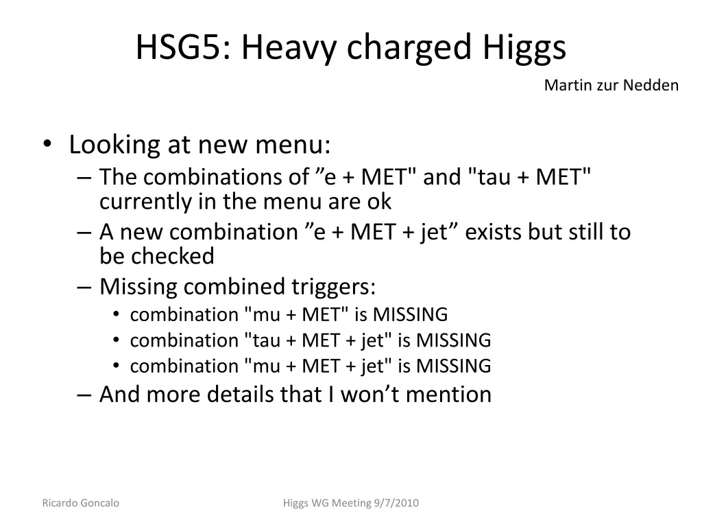 hsg5 heavy charged higgs