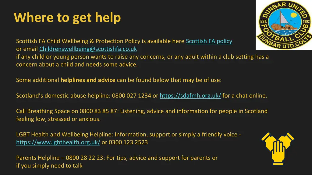 where to get help