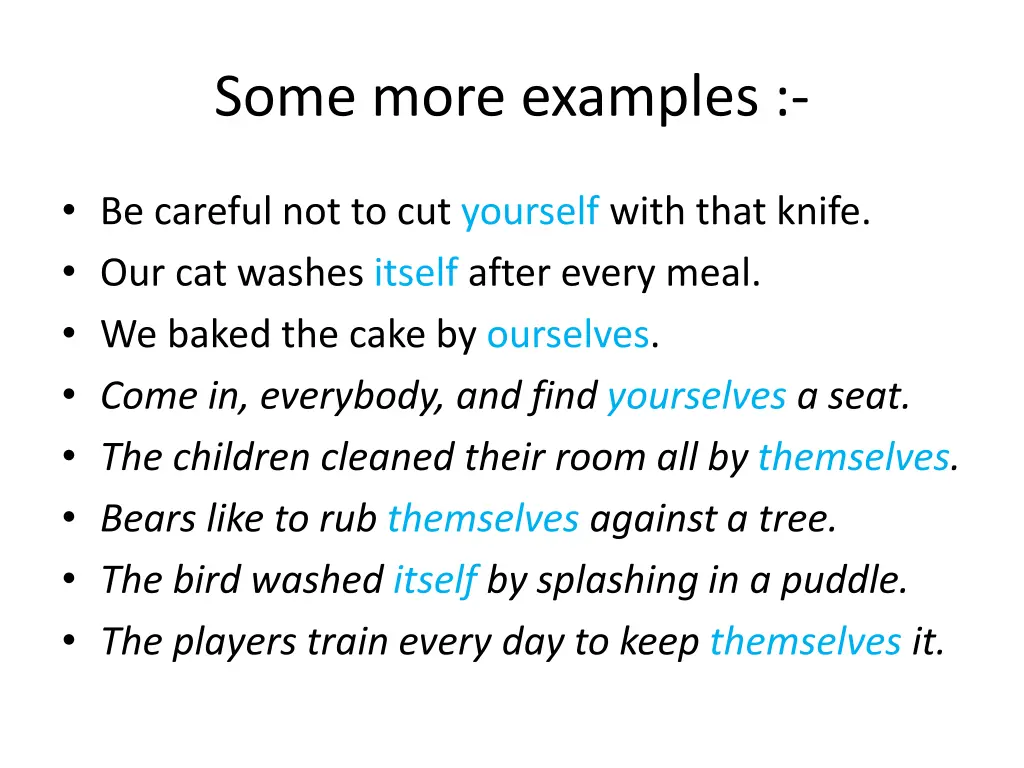 some more examples