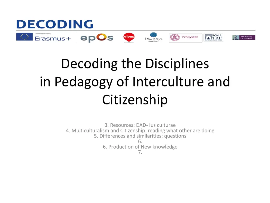 decoding the disciplines in pedagogy 1