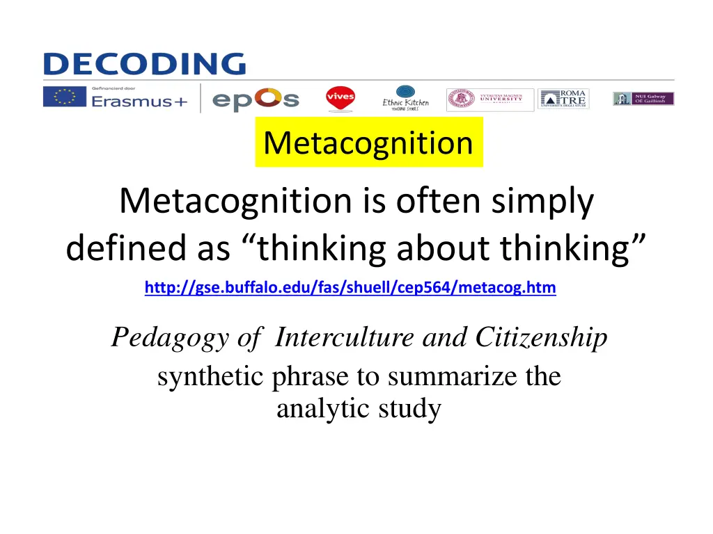 metacognition 2