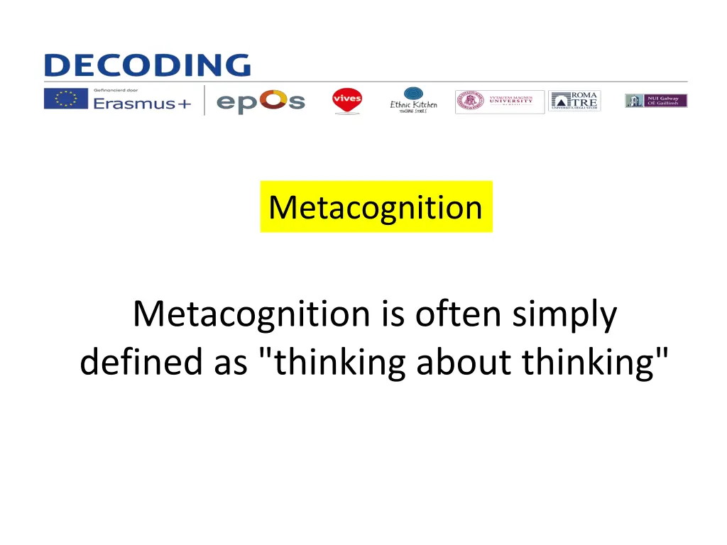 metacognition