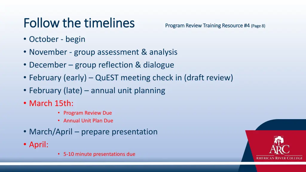 follow the timelines follow the timelines program
