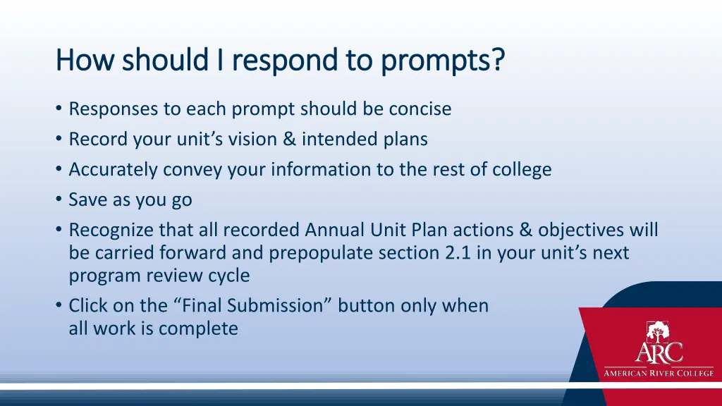 how should i respond to prompts how should