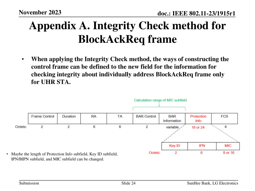 november 2023 appendix a integrity check method