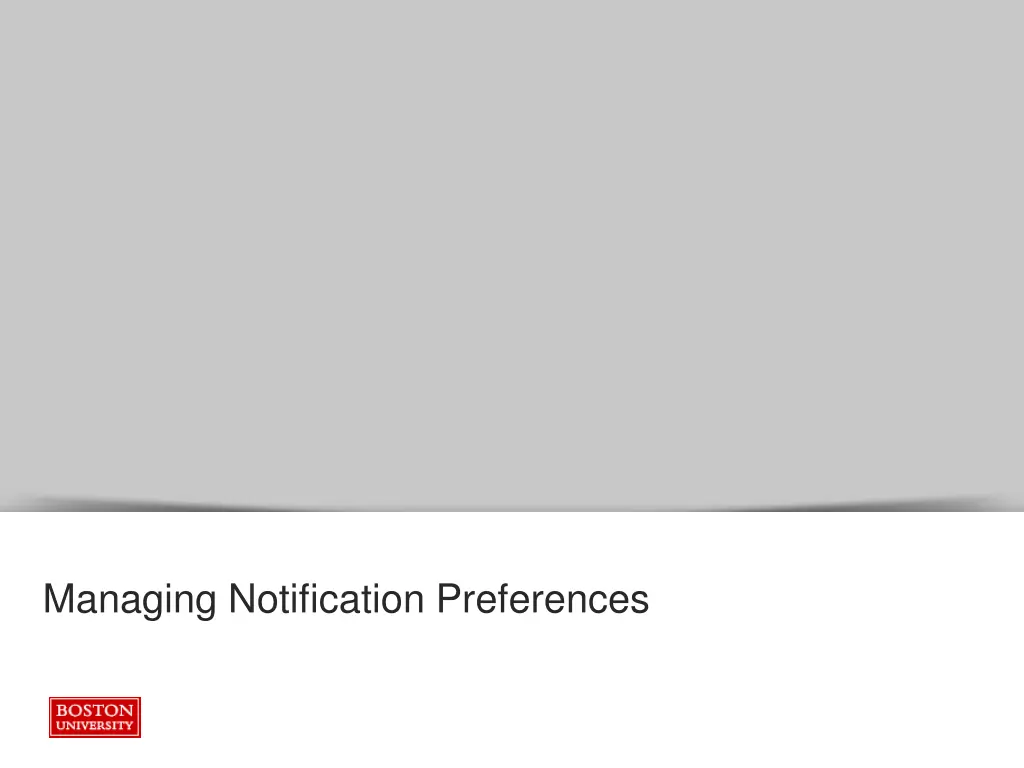 managing notification preferences