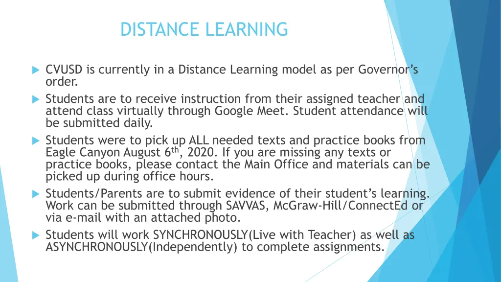 distance learning