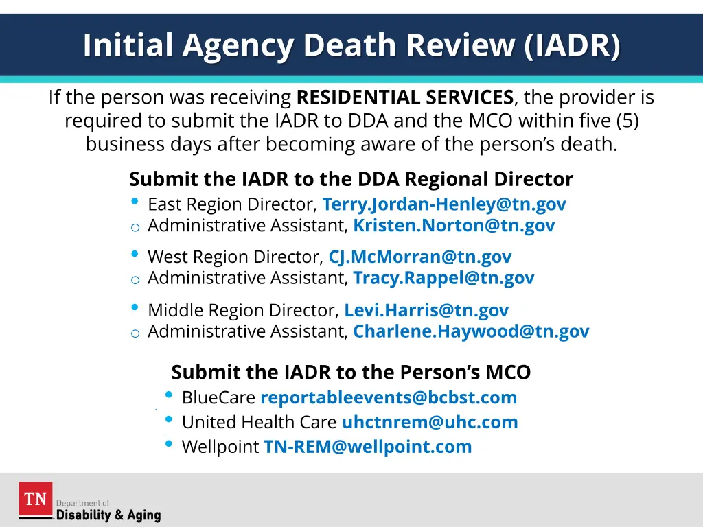 initial agency death review iadr 1