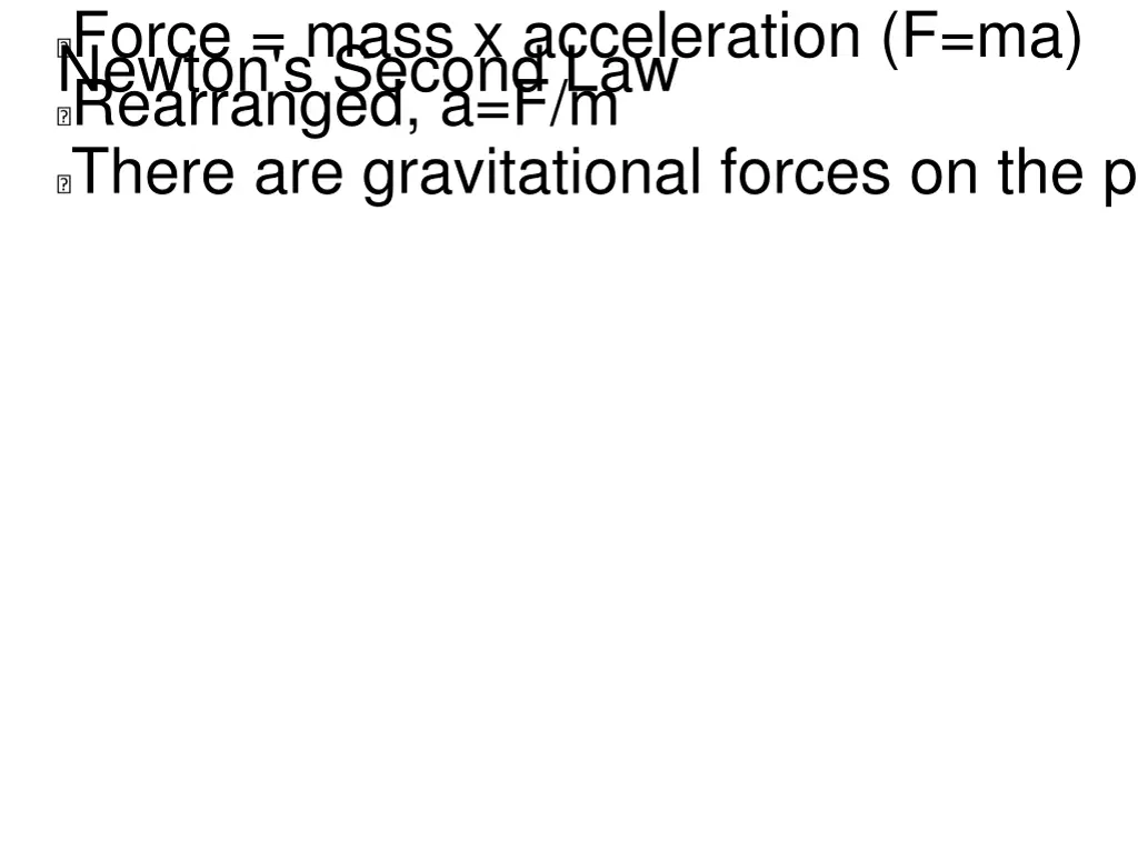 force mass x acceleration f ma rearranged