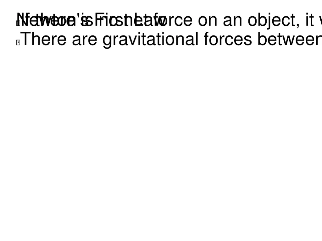 newton s first law