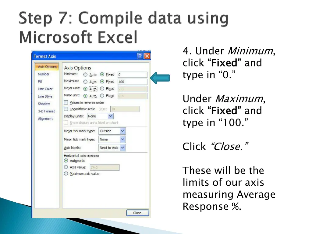 4 under minimum click fixed type in 0